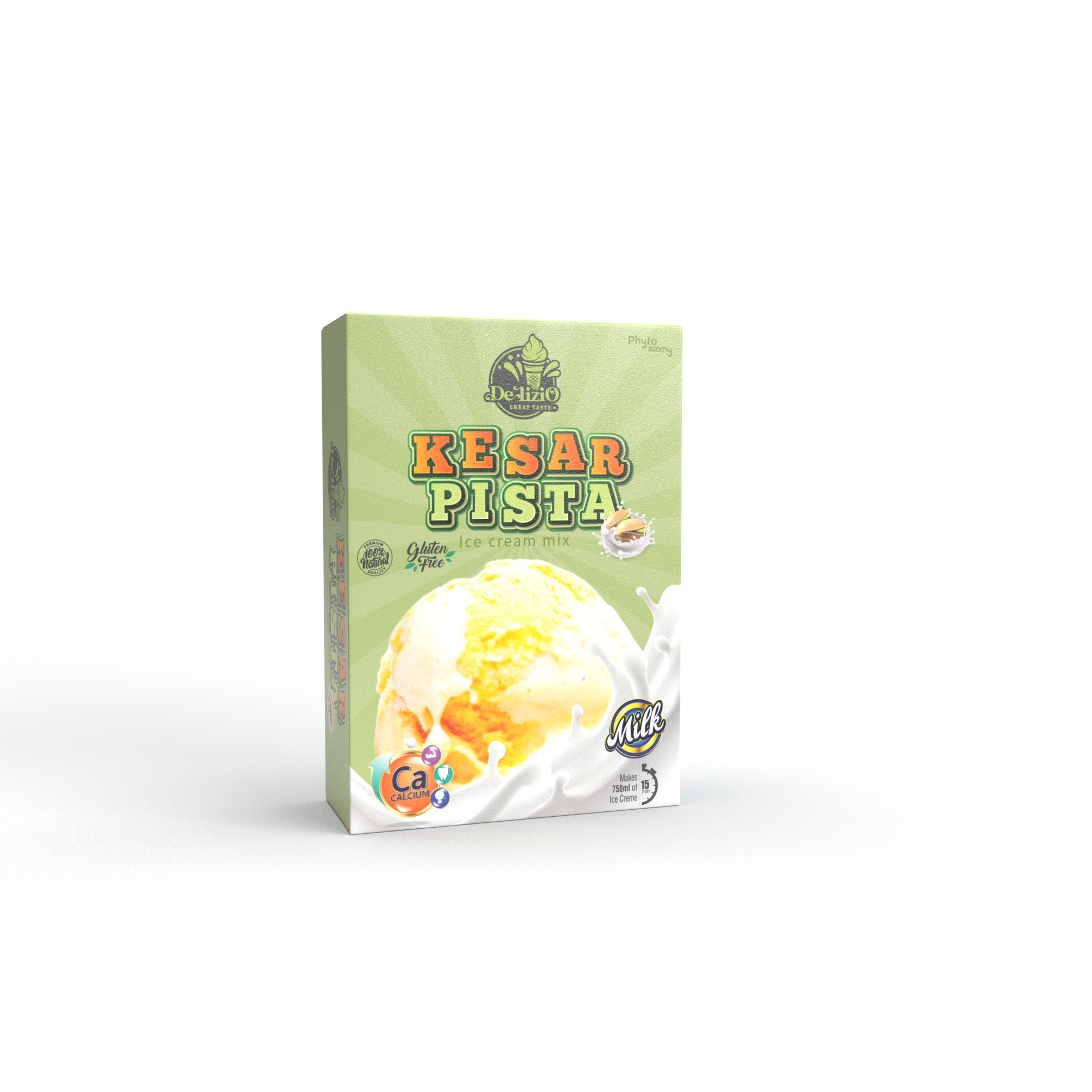 Delizio Kesar Pista Ice Cream Mix 100g (F&00266)
